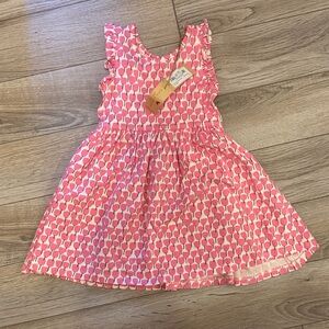 Pink Chicken Pink Popsicle Print Kids Dress